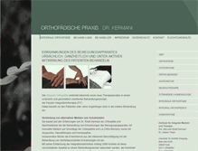 Tablet Screenshot of dr-kermani.de